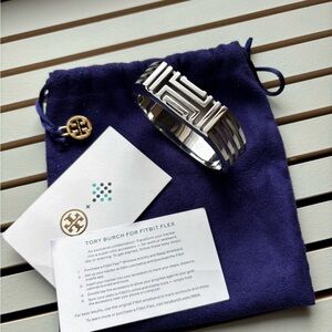 Tory Burch Geometric Silver Bracelet for Fitbit Flex